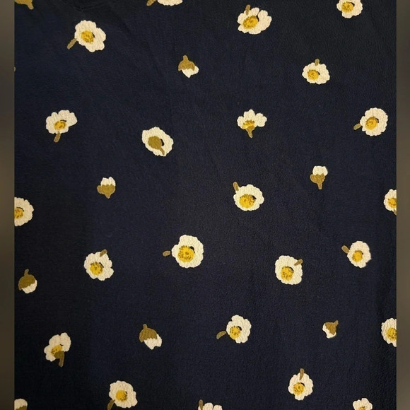 Madewell Womens Floral Dress XS Pockets Buttons Down Back 100% Viscose - Picture 2 of 8